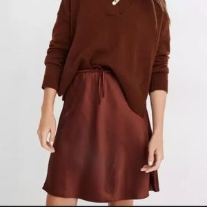 NWOT Madewell Mini Slip Skirt